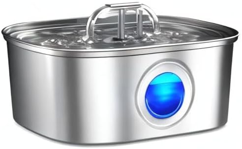 automatic pet water dispenser with clear tank