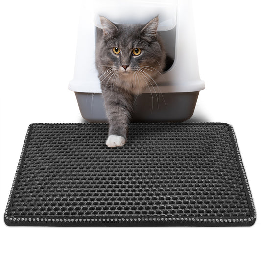 cat litter mat honeycomb design